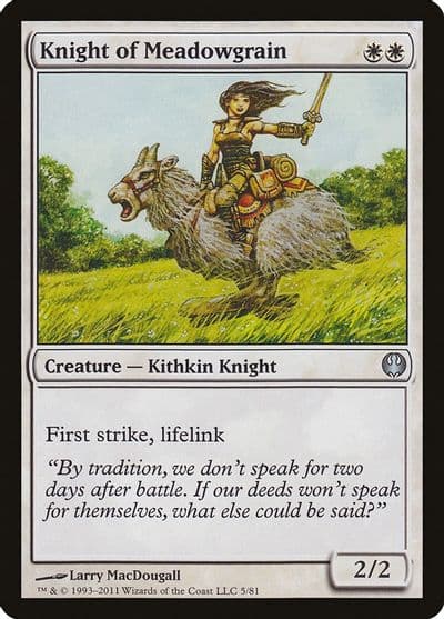 Knight of Meadowgrain Duel Decks: Knights vs. Dragons Magic card
