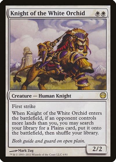 Knight of the White Orchid Duel Decks: Knights vs. Dragons Magic card