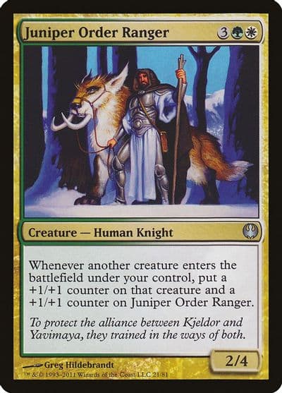 Juniper Order Ranger Duel Decks: Knights vs. Dragons Magic card
