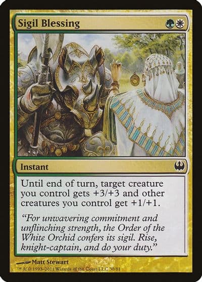 Sigil Blessing Duel Decks: Knights vs. Dragons Magic card