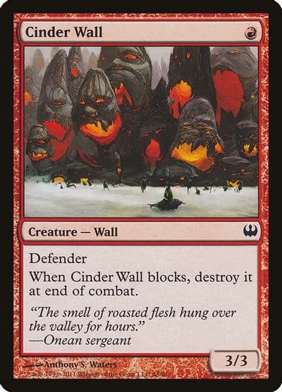 Cinder Wall Duel Decks: Knights vs. Dragons Magic card