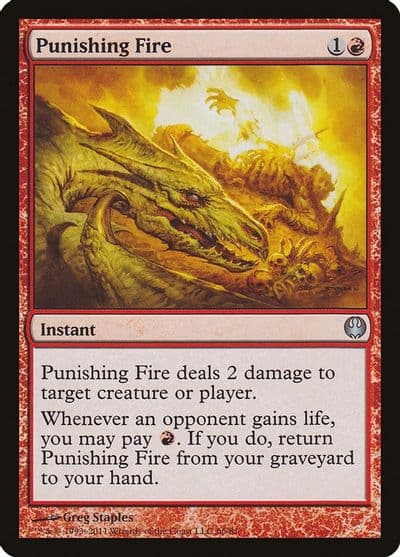 Punishing Fire Duel Decks: Knights vs. Dragons Magic card