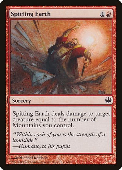 Spitting Earth Duel Decks: Knights vs. Dragons Magic card