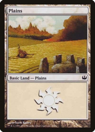 Plains 40 Duel Decks: Knights vs. Dragons Magic card