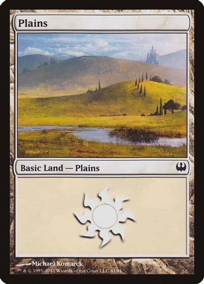 Plains 41 Duel Decks: Knights vs. Dragons Magic card
