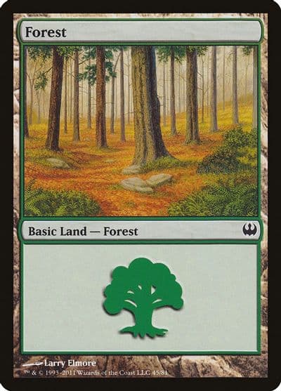 Forest 45 Duel Decks: Knights vs. Dragons Magic card