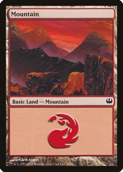 Mountain 80 Duel Decks: Knights vs. Dragons Magic card