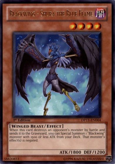 Blackwing Shura the Blue Flame Duelist Pack 11: Crow Yu-Gi-Oh! card
