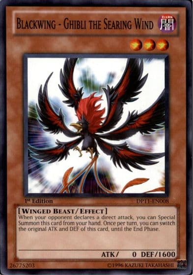 Blackwing Ghibli the Searing Wind Duelist Pack 11: Crow Yu-Gi-Oh! card