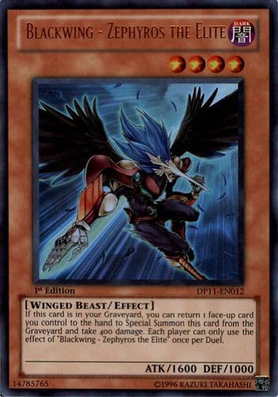 Blackwing Zephyros the Elite Duelist Pack 11: Crow Yu-Gi-Oh! card
