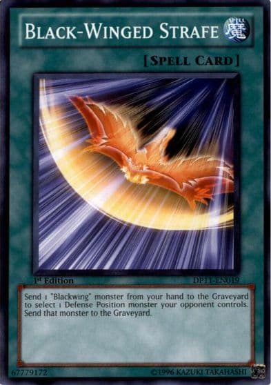 Black Winged Strafe Duelist Pack 11: Crow Yu-Gi-Oh! card