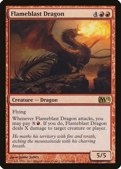 Flameblast Dragon Magic 2012 (M12) Magic card