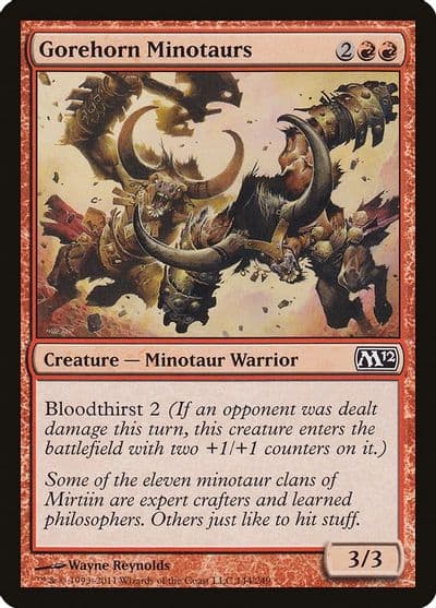 Gorehorn Minotaurs Magic 2012 (M12) Magic card