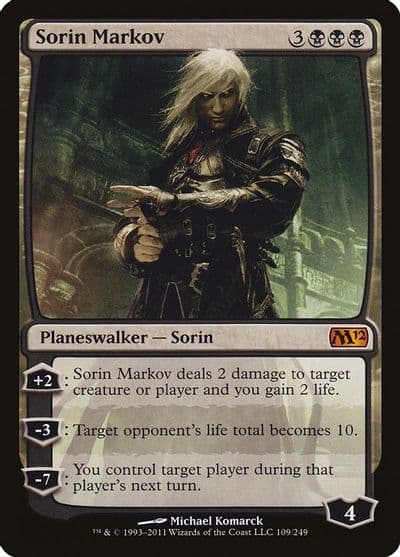 Sorin Markov Magic 2012 (M12) Magic card