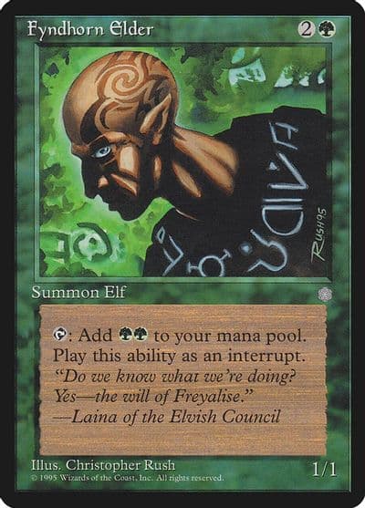 Fyndhorn Elder Ice Age Magic card