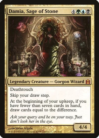 Damia Sage of Stone Commander Magic card
