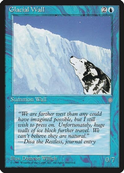 Glacial Wall Ice Age Magic card