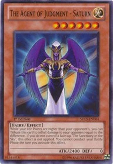 The Agent of Judgment Saturn Structure Deck: Lost Sanctuary Yu-Gi-Oh! card