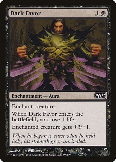 Dark Favor Magic 2012 (M12) Magic card