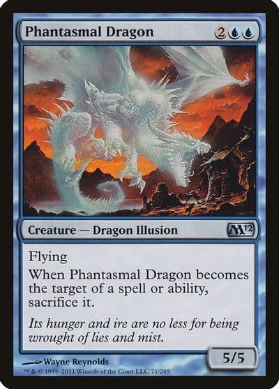 Phantasmal Dragon Magic 2012 (M12) Magic card