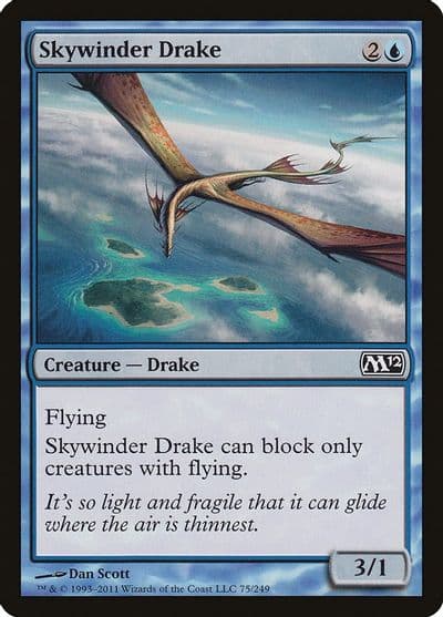 Skywinder Drake Magic 2012 (M12) Magic card