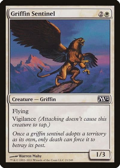 Griffin Sentinel Magic 2012 (M12) Magic card