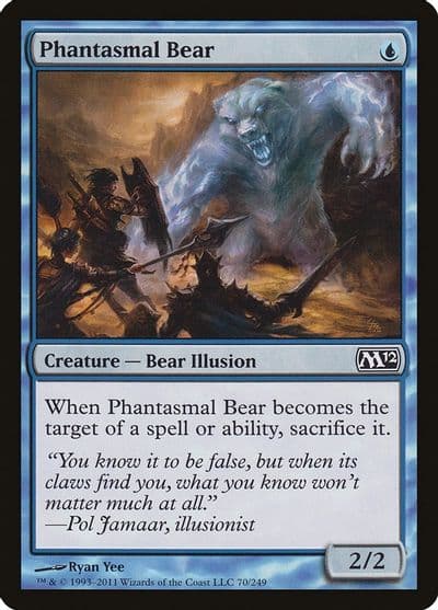 Phantasmal Bear Magic 2012 (M12) Magic card