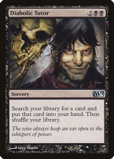 Diabolic Tutor Magic 2012 (M12) Magic card
