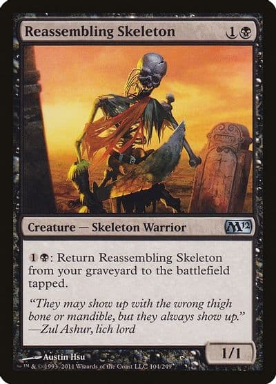 Reassembling Skeleton Magic 2012 (M12) Magic card