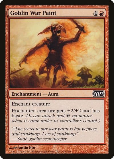 Goblin War Paint Magic 2012 (M12) Magic card