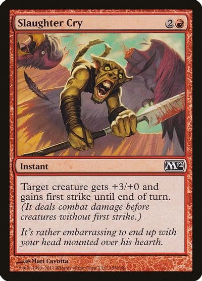 Slaughter Cry Magic 2012 (M12) Magic card
