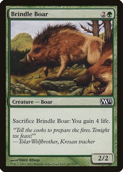 Brindle Boar Magic 2012 (M12) Magic card