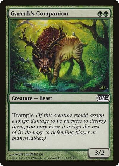 Garruks Companion Magic 2012 (M12) Magic card