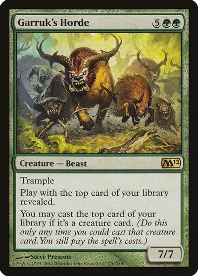 Garruks Horde Magic 2012 (M12) Magic card