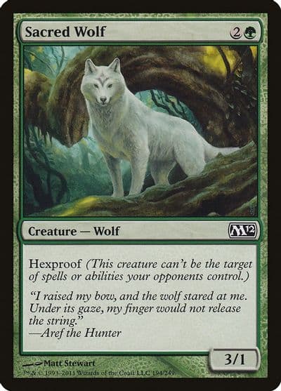 Sacred Wolf Magic 2012 (M12) Magic card