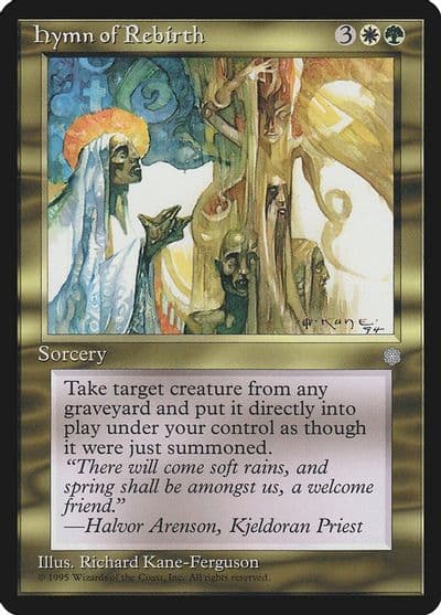 Hymn of Rebirth Ice Age Magic card