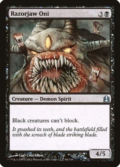 Razorjaw Oni Commander Magic card