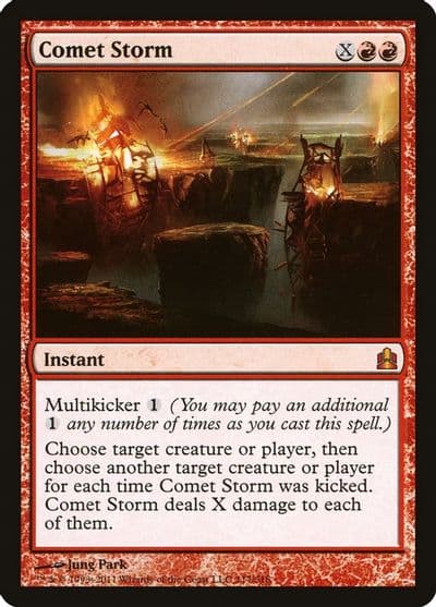 Comet Storm Commander Magic card