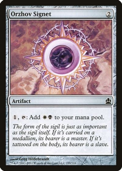 Orzhov Signet Commander Magic card