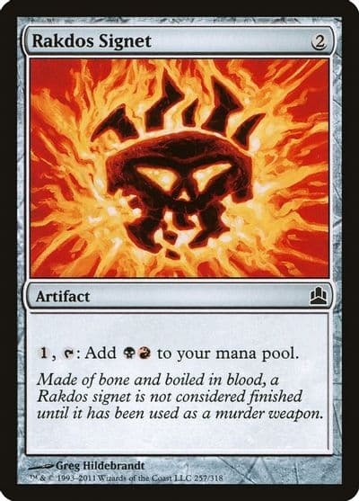 Rakdos Signet Commander Magic card