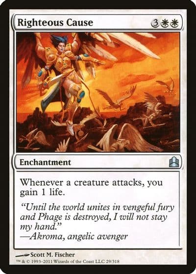 Righteous Cause Commander Magic card