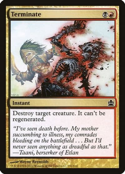 Terminate Commander Magic card