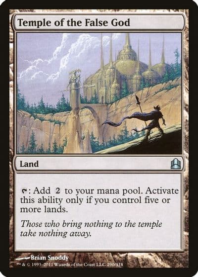 Temple of the False God Commander Magic card