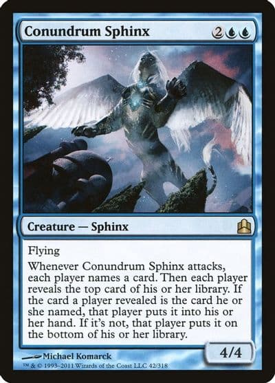 Conundrum Sphinx Commander Magic card