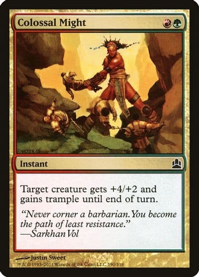 Colossal Might Commander Magic card