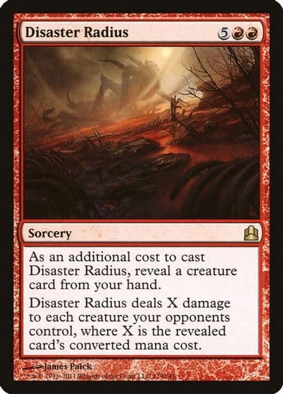 Disaster Radius Commander Magic card