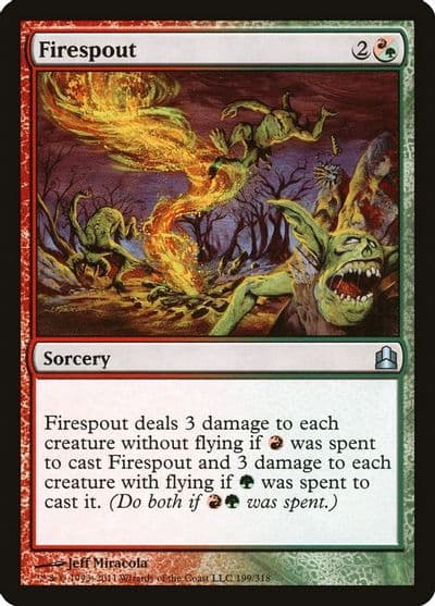 Firespout Commander Magic card