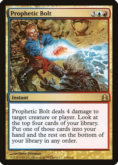 Prophetic Bolt Commander Magic card