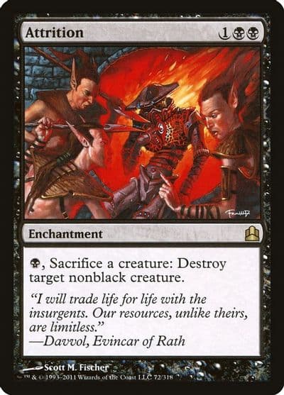 Attrition Commander Magic card