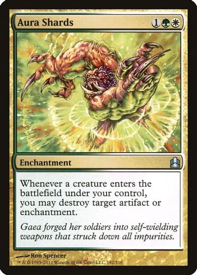 Aura Shards Commander Magic card